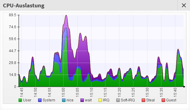 Beispiel-Graph der CPU-Auslastung