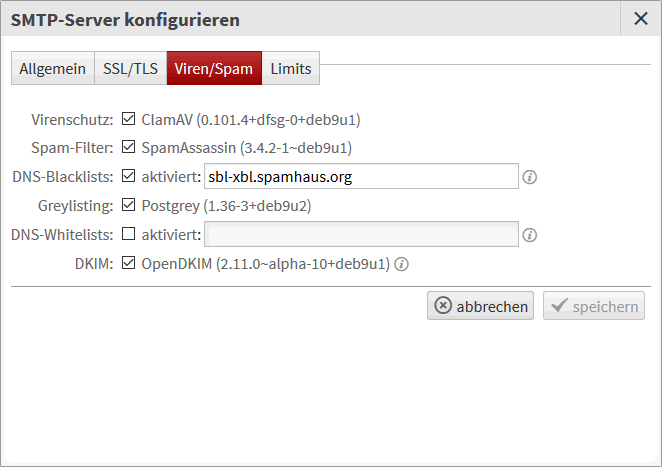 E-Mail-Spamfilter konfigurieren